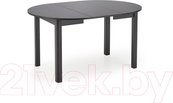 Изображение товара Обеденный стол Halmar Ringo 102-142x102x76 (черный/черный)