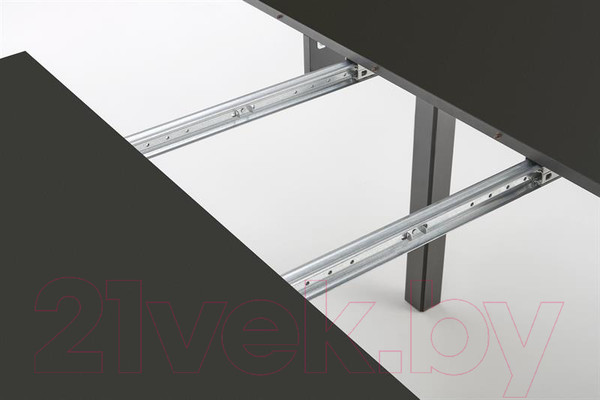 Изображение товара Обеденный стол Halmar Ringo 102-142x102x76 (черный/черный)