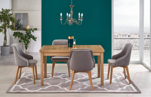 Изображение товара Обеденный стол Halmar Tiago 2 140-220x80x76 (дуб крафт/дуб крафт)