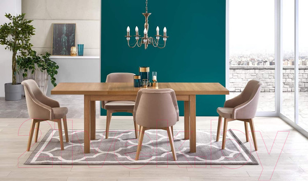 Изображение товара Обеденный стол Halmar Tiago 2 140-220x80x76 (дуб крафт/дуб крафт)