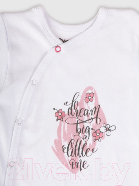 Изображение товара Набор комбинезонов для малышей Rant Big Dream (2шт, Cloud Pink, р.74)