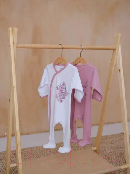 Изображение товара Набор комбинезонов для малышей Rant Big Dream (2шт, Cloud Pink, р.74)