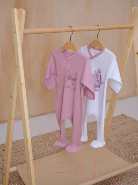 Изображение товара Набор комбинезонов для малышей Rant Big Dream (2шт, Cloud Pink, р.74)