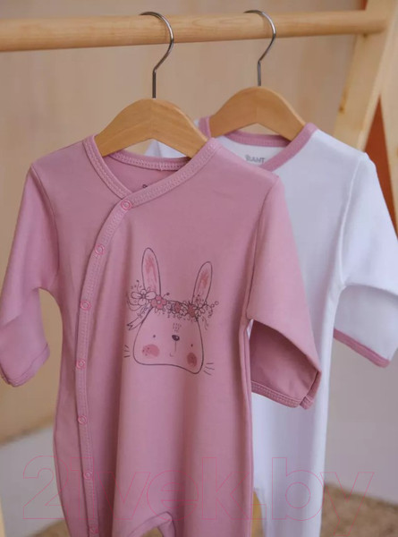 Изображение товара Набор комбинезонов для малышей Rant Big Dream (2шт, Cloud Pink, р.74)