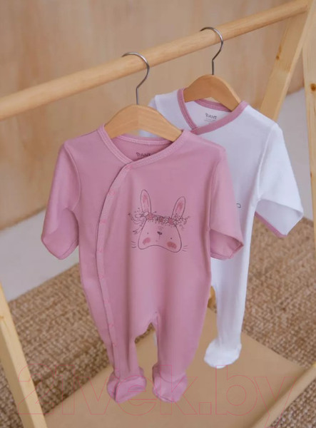 Изображение товара Набор комбинезонов для малышей Rant Big Dream (2шт, Cloud Pink, р.74)