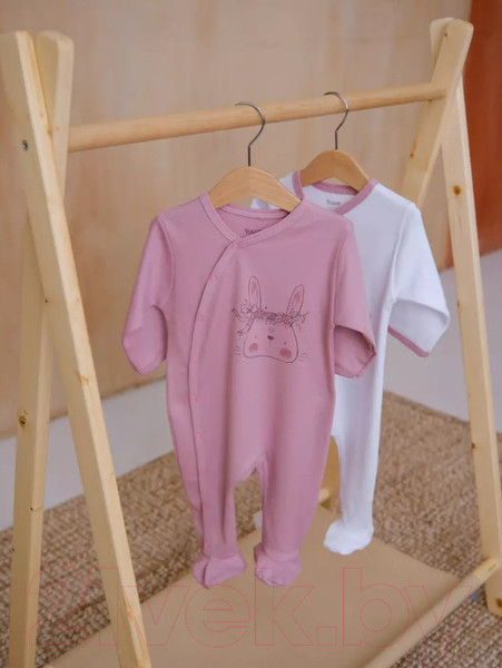 Изображение товара Набор комбинезонов для малышей Rant Big Dream (2шт, Cloud Pink, р.74)