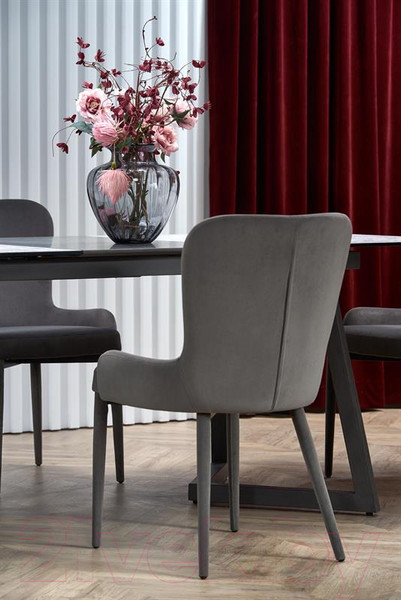 Изображение товара Обеденный стол Halmar Tiziano 160-210x90x76 (светло-серый/темно-серый)