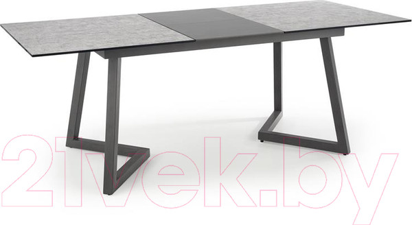 Изображение товара Обеденный стол Halmar Tiziano 160-210x90x76 (светло-серый/темно-серый)