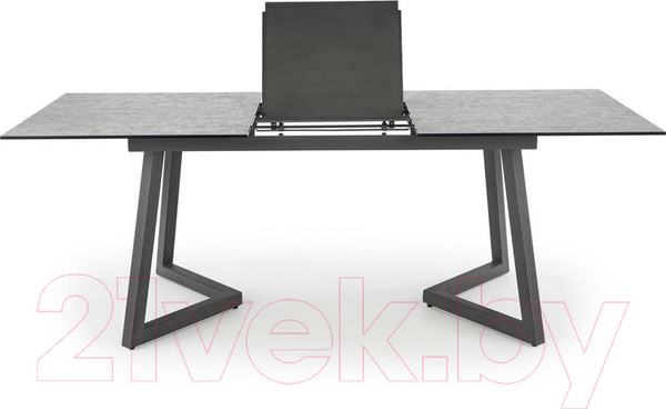 Изображение товара Обеденный стол Halmar Tiziano 160-210x90x76 (светло-серый/темно-серый)