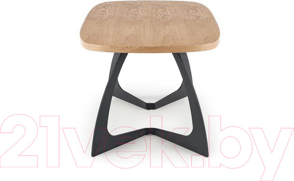 Изображение товара Обеденный стол Halmar Veldon 160-200x90x70 (дуб натуральный/черный)