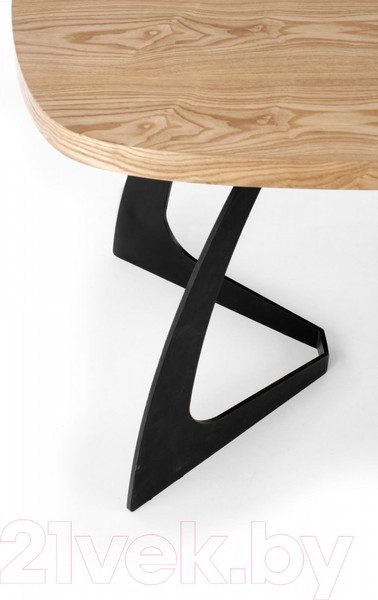 Изображение товара Обеденный стол Halmar Veldon 160-200x90x70 (дуб натуральный/черный)