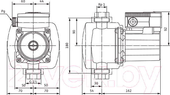 Изображение товара Циркуляционный насос Wilo Top-Z25/6 DM PN6/10