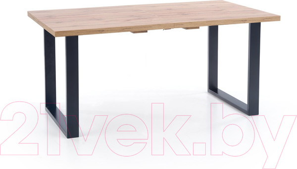 Изображение товара Обеденный стол Halmar Venom 135-185x85x74 (дуб вотан/черный)
