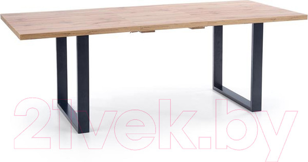 Изображение товара Обеденный стол Halmar Venom 135-185x85x74 (дуб вотан/черный)