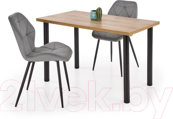 Изображение товара Обеденный стол Halmar Modex 2 120x68x75 (дуб вотан/черный)