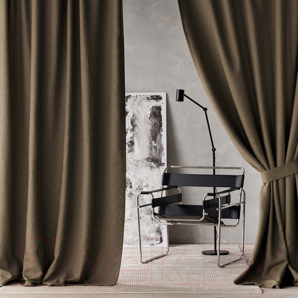 Изображение товара Комплект штор Pasionaria Вандер 300x260 с подхватами (шоколадный)