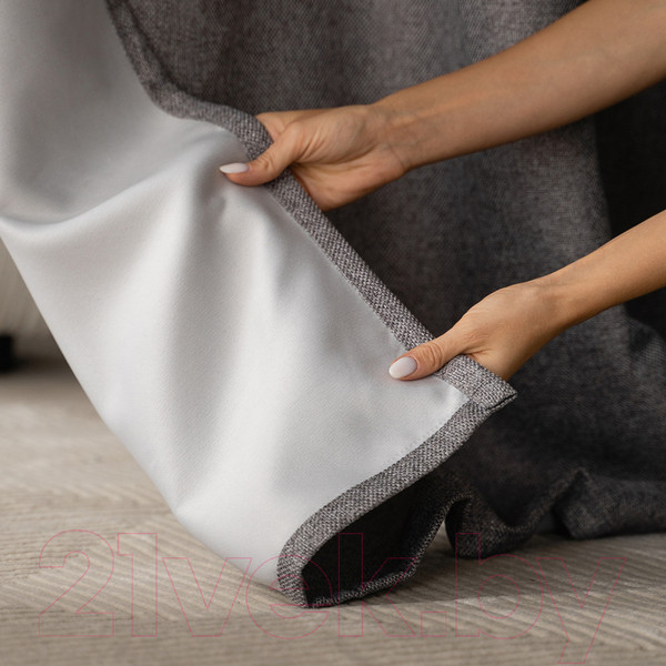 Изображение товара Комплект штор Pasionaria Вандер 300x250 с подхватами (темно-серый)