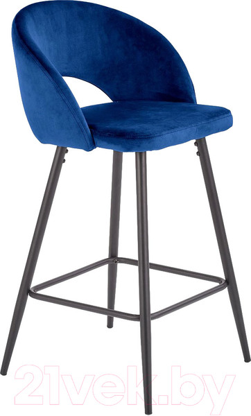 Изображение товара Стул барный Halmar Vermont H96 (темно-синий/черный)