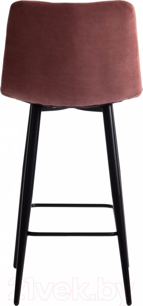 Изображение товара Стул барный Tetchair Chilly 53x44x94 ткань/металл (коралловый Barkhat 15/черный)