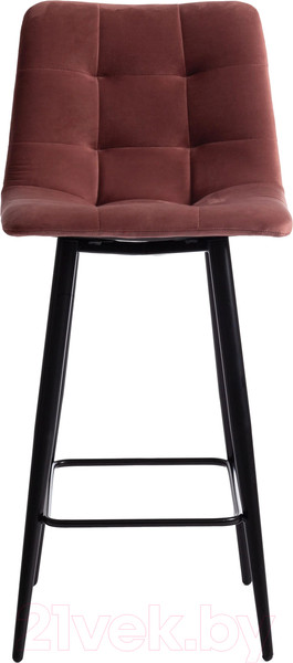 Изображение товара Стул барный Tetchair Chilly 53x44x94 ткань/металл (коралловый Barkhat 15/черный)