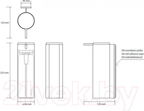 Изображение товара Дозатор Bemeta Niva 101109095