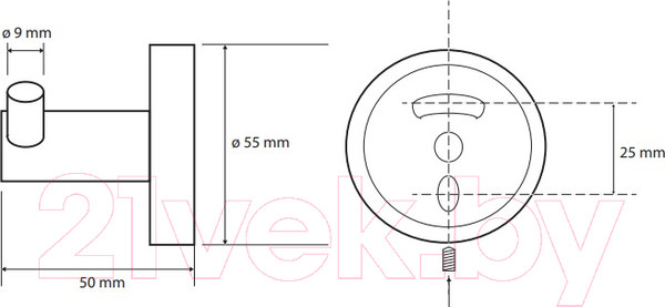 Изображение товара Крючок для ванной Bemeta Sablo 160106032