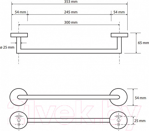 Изображение товара Держатель для полотенца Bemeta Omega 104204332