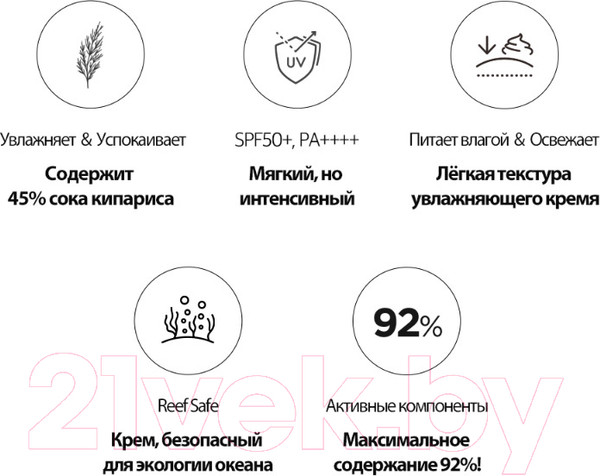 Изображение товара Крем солнцезащитный Derma Factory Mild Sun Cream SPF 50+ PA++++ (50мл)