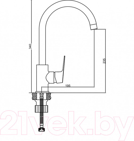 Изображение товара Смеситель Gross Aqua Dyno 3242285C-B02
