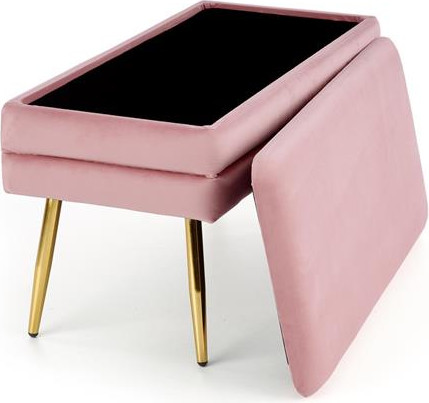 Изображение товара Банкетка Halmar Velva (розовый/золото)