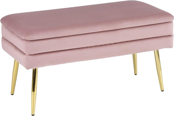 Изображение товара Банкетка Halmar Velva (розовый/золото)