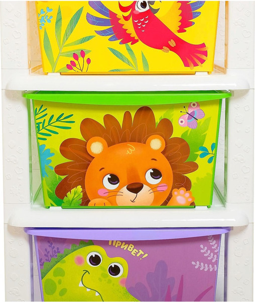 Изображение товара Комод пластиковый Соломон Дружные зверята / 5182317