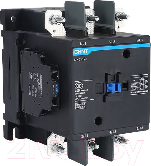 Изображение товара Контактор Chint NXC-120 220АС 2НО+2НЗ 50Гц (R) / 836511
