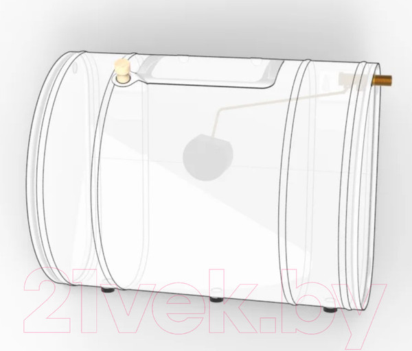 Изображение товара Бак для печи UMKPRO Нептун AISI 439/0.8мм Г 60л (правый)