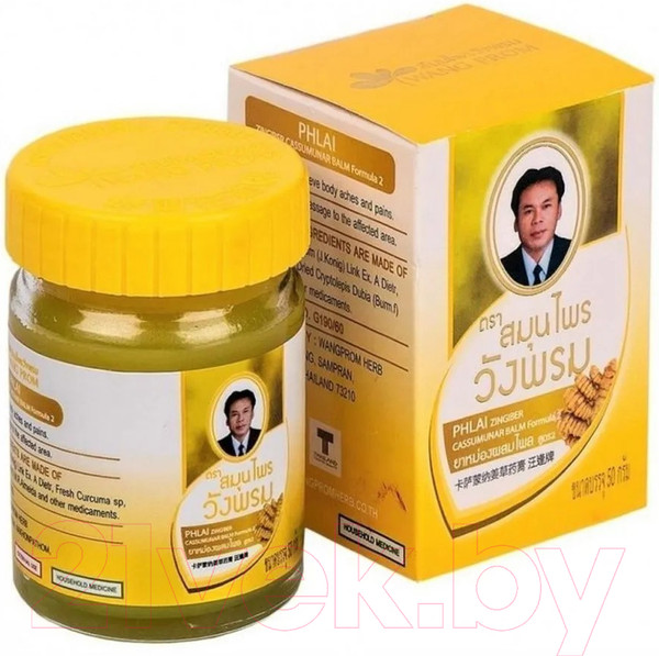 Изображение товара Бальзам для тела Wang Prom Желтый тайский с имбирем (50г)