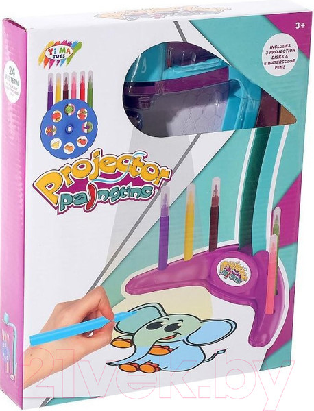 Изображение товара Развивающий игровой набор Sima-Land Проектор. Рисуем вместе YM816 / 5215890