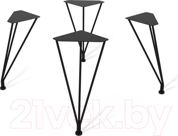 Изображение товара Ножка для стола Sheffilton SHT-TU29/H36 (черный муар металл)