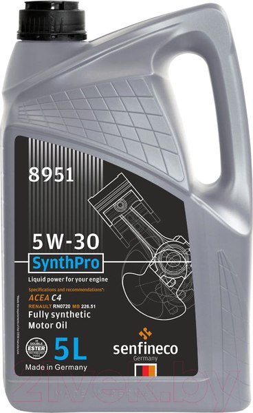 Изображение товара Моторное масло Senfineco Special R 5W30 C4 / 8951 (5л)