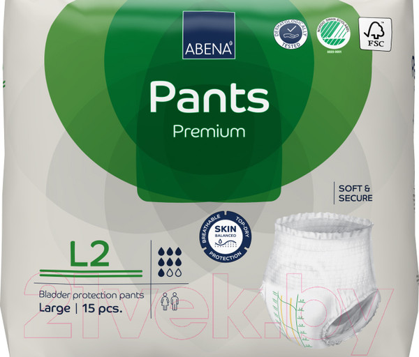 Изображение товара Трусы впитывающие для взрослых Abena Pants L2 Premium (15шт)