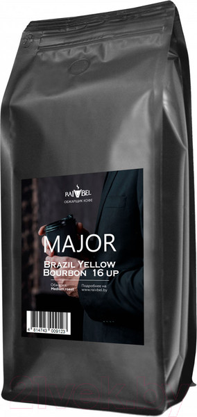 Изображение товара Кофе в зернах Major Brazil Yellow Bourbon NY 2/3 16 Up (1кг)