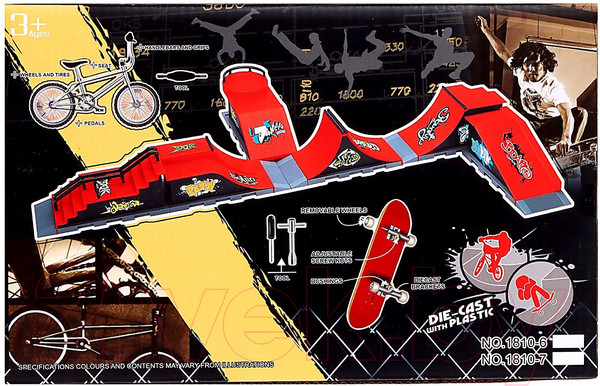 Изображение товара Игровой набор Sima-Land Скейт-парк. Трюк прыжок 1810-7A / 9445044