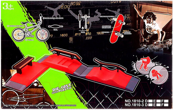 Изображение товара Игровой набор Sima-Land Скейт-парк. Трюк скольжение 1810-2D / 9445041