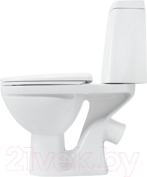 Изображение товара Унитаз напольный Sanita Марс WC.CC/Mars/2-DM.Rim/WHT.G/S1 (с сиденьем)