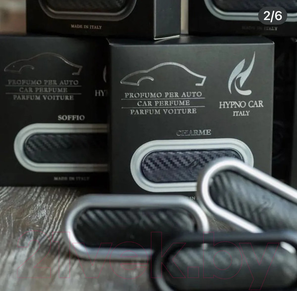 Изображение товара Ароматизатор автомобильный Hypno Casa Car Cuore Di Bergamotto Карбон