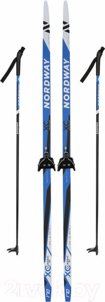 Изображение товара Комплект беговых лыж Nordway TKWOFE4QZ9 / 116719-3M (р.130, синий)