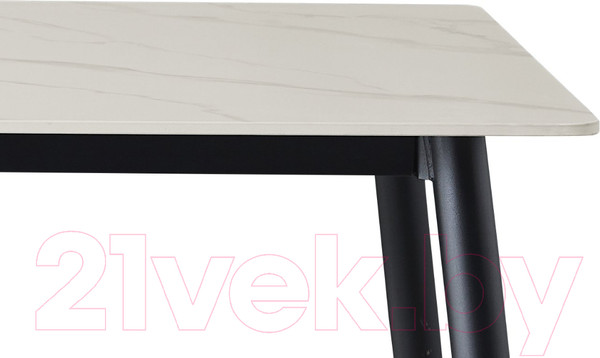 Изображение товара Обеденный стол Signal Rion 130x70 (белый/черный)