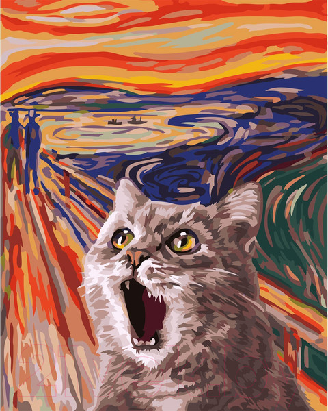 Изображение товара Картина по номерам Школа талантов Кот в поле / 7990295