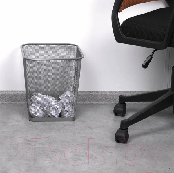 Изображение товара Корзина для бумаг Brauberg Germanium / 237976 (серебристый)