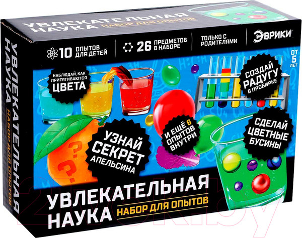 Изображение товара Набор для опытов Эврики Увлекательная наука 10 опытов / 4694899