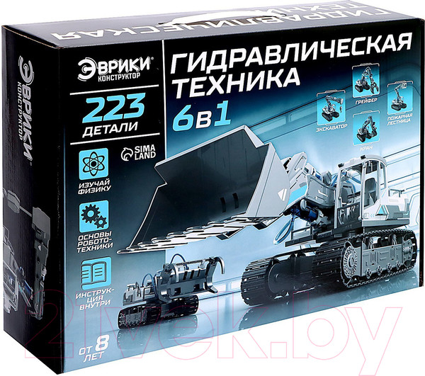 Изображение товара Конструктор электромеханический Эврики 6 в 1 Гидравлическая техника / 9210263